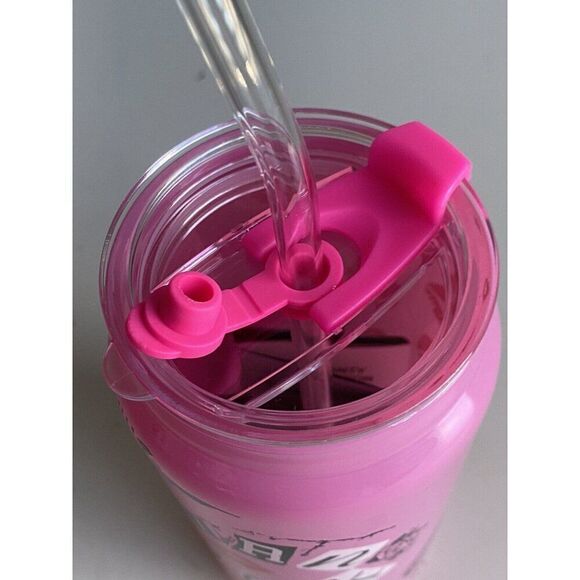 Mean Girls Burn Book Glass Tumbler Pink Drink Christmas With Glass Straw NEW - Picture 10 of 13